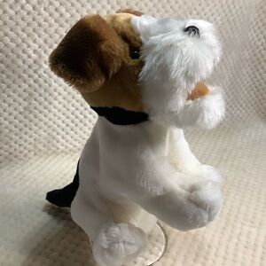Sears Plush Fox Terrier Full Body Puppy Dog Puppet Toy With Sound Vintage?